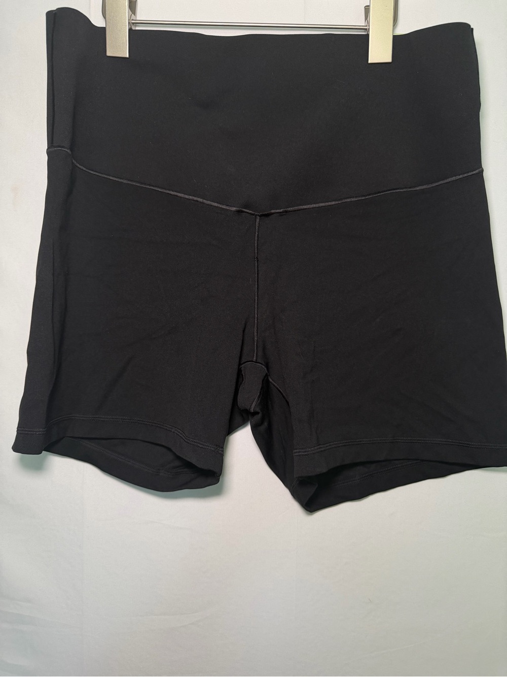 aerie Black High-Waist Bike Shorts